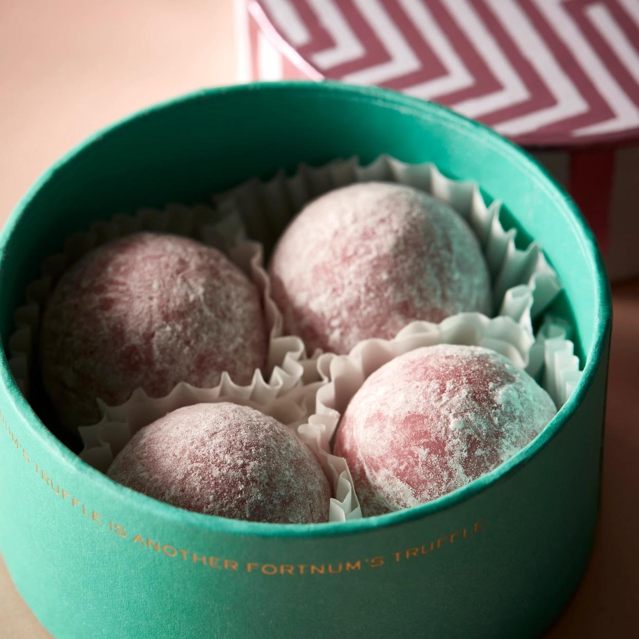 Fortnum's Pink Marc de Champagne Chocolate Truffles Fortnum & Mason