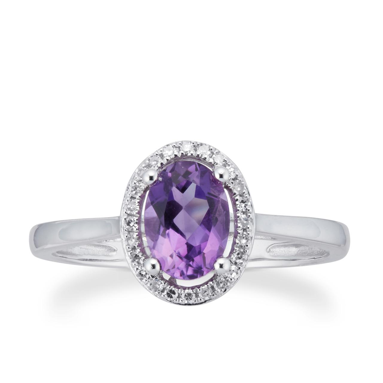 Amethyst engagement ring