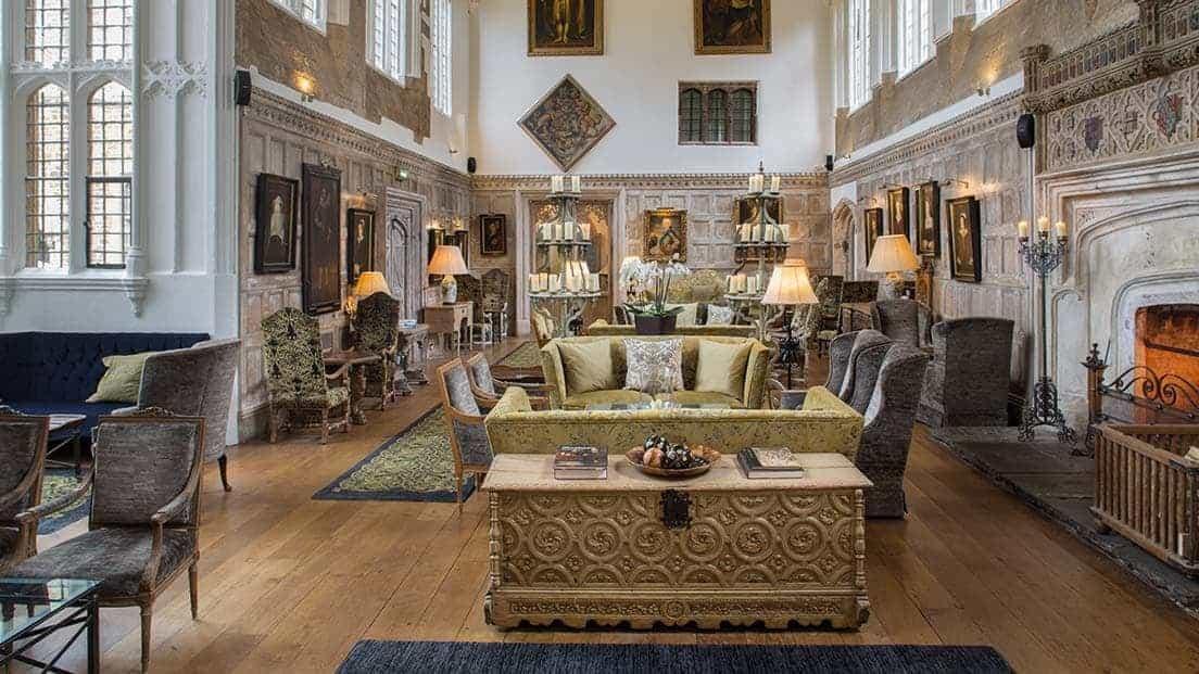 Tudor Great Hall at Northamptonshire wedding venue Fawsley Hall