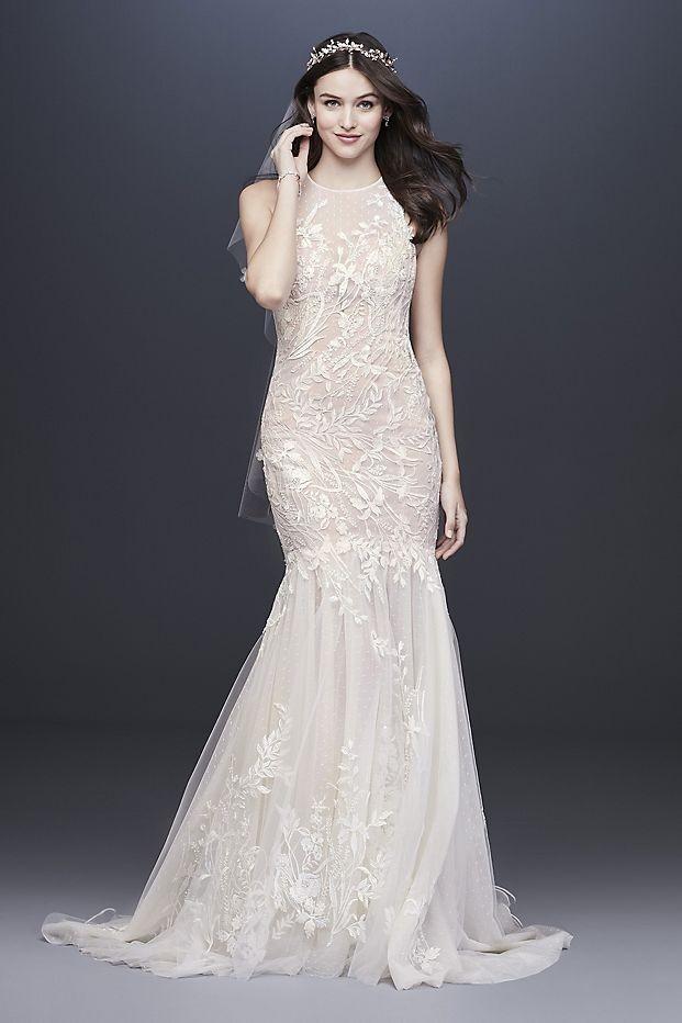 Melissa sweet illusion outlet lace mermaid wedding dress