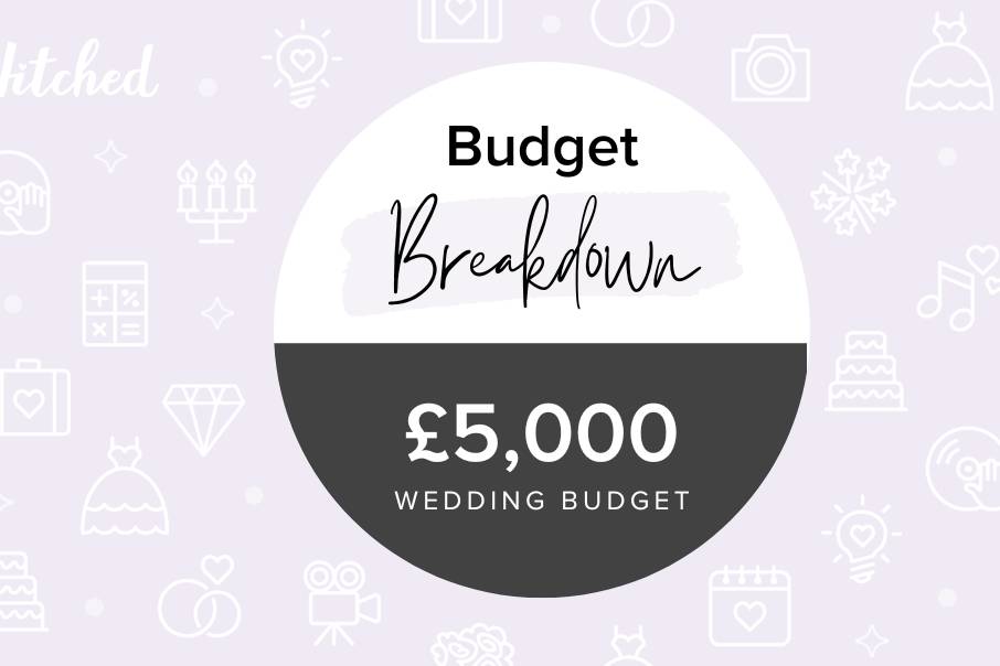 Hitched Budget Breakdown logo for a £5,000 wedding budget