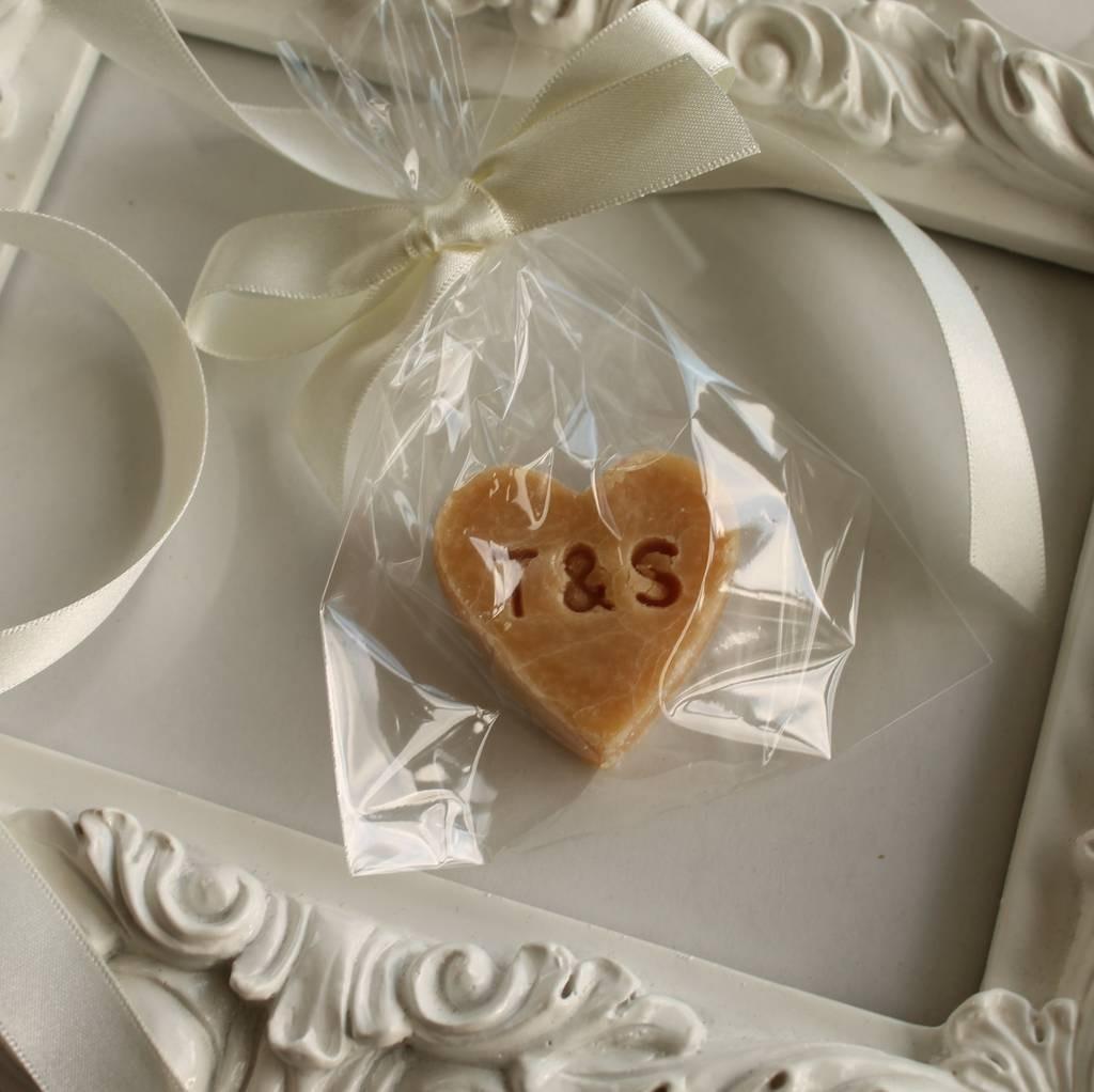 Personalised Scottish Tablet Heart Wedding Favour