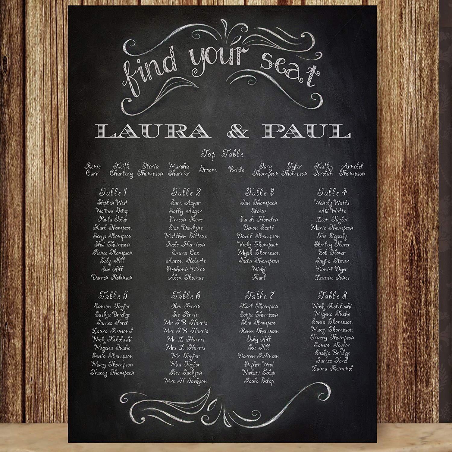 36 Unique Wedding Table Plan Ideas (and Tips for Creating Your Own ...