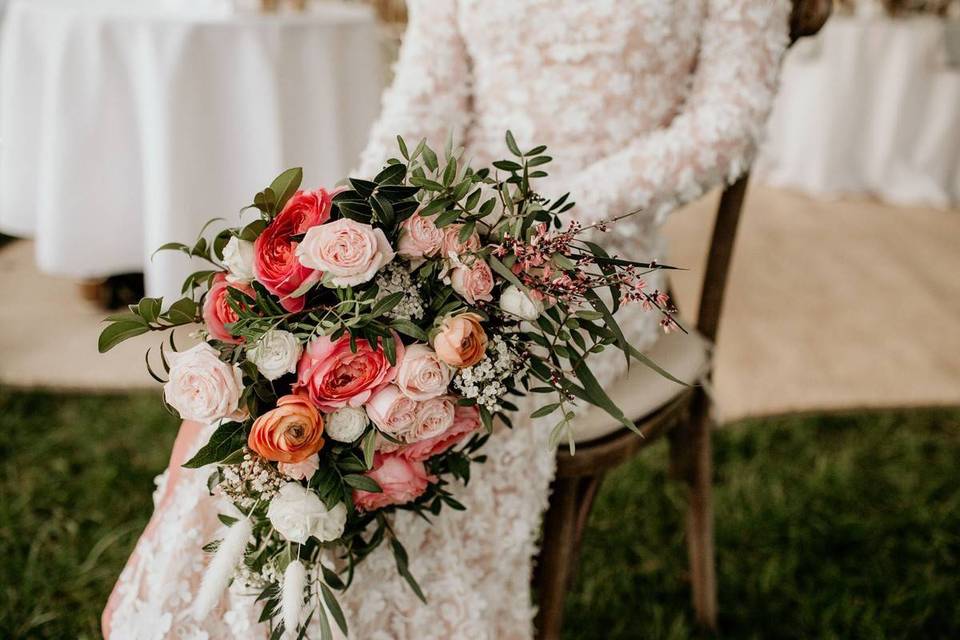 Wedding bunch of clearance flowers