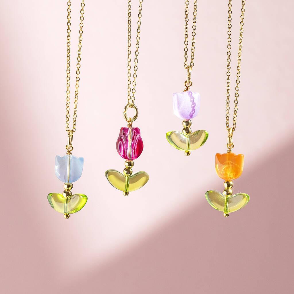Joy By Corrine Smith Glass Tulip Necklace – Not On The High Street