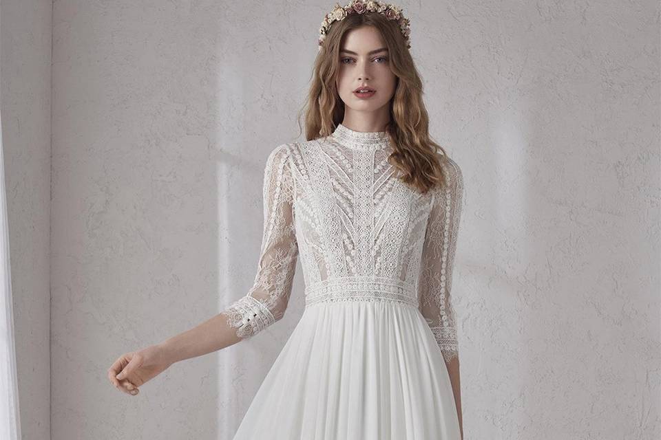 unique lace vintage wedding dresses