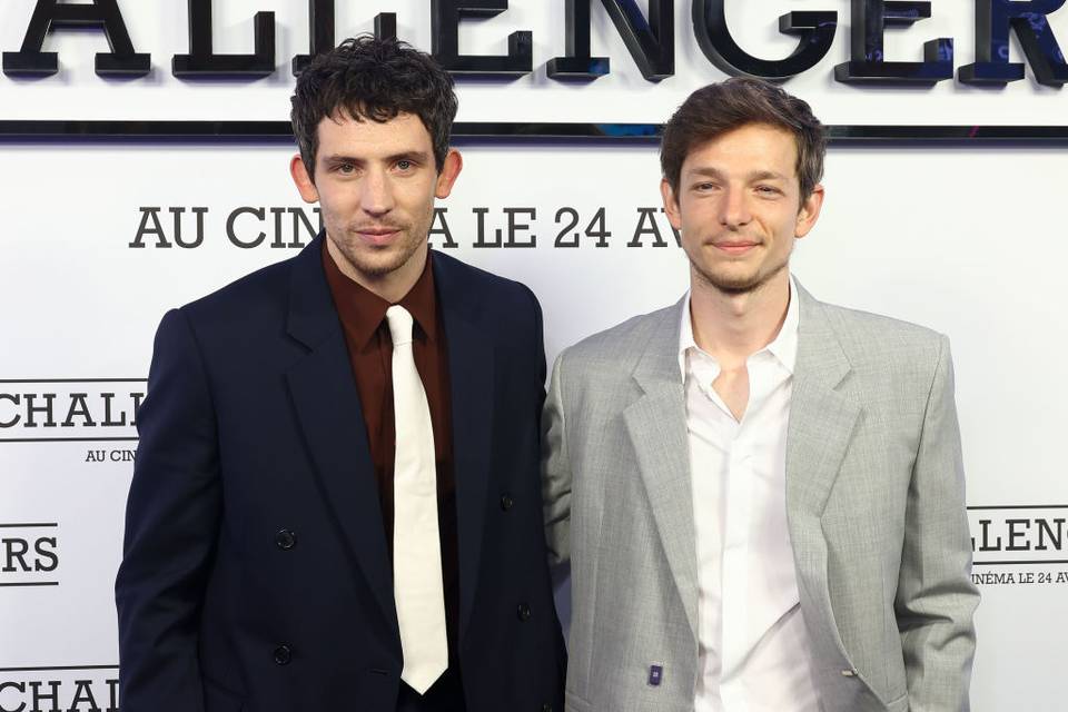 Barry O'Connor and Mike Faist at Challengers premiere