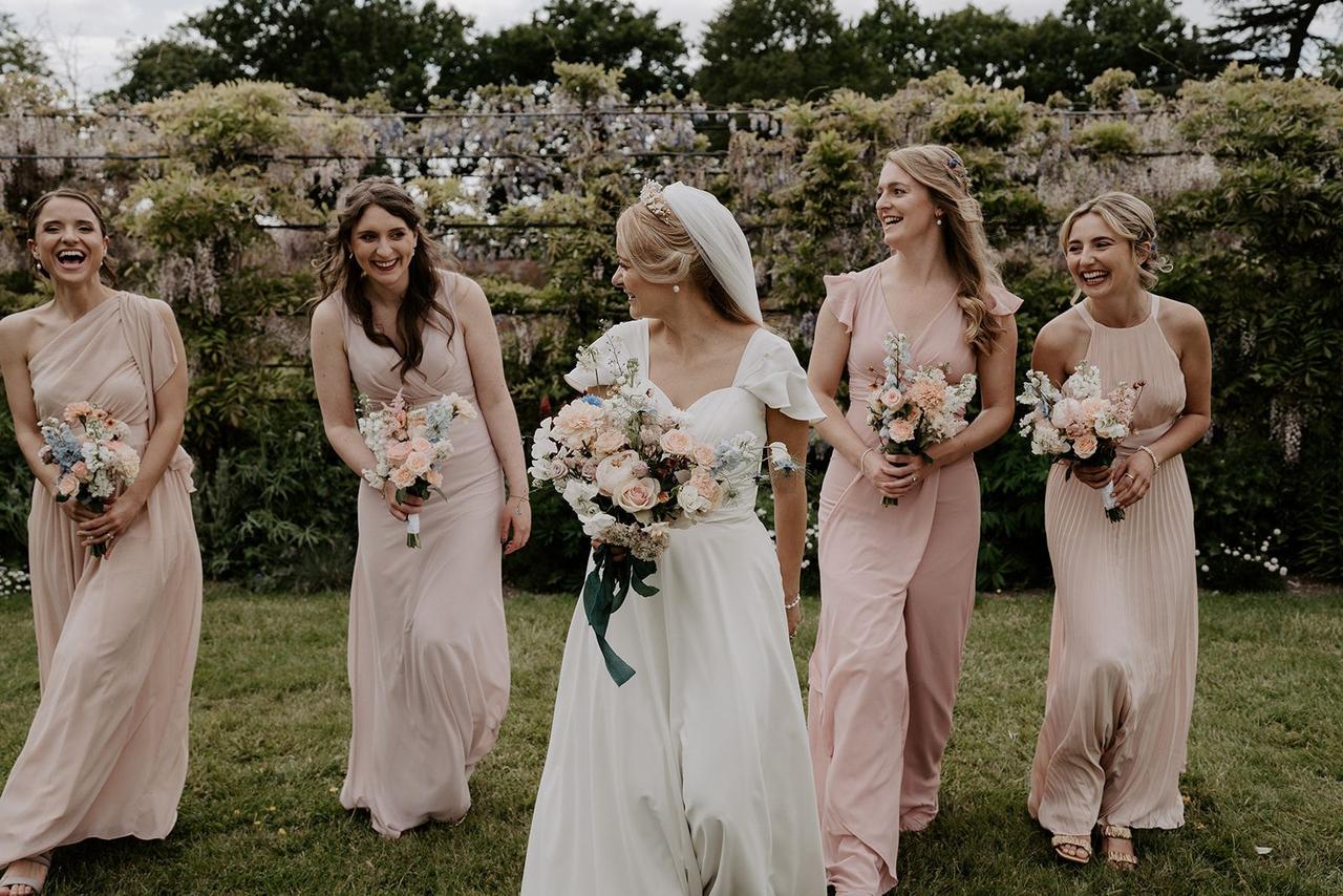 Pale pink bridesmaid dresses uk hotsell