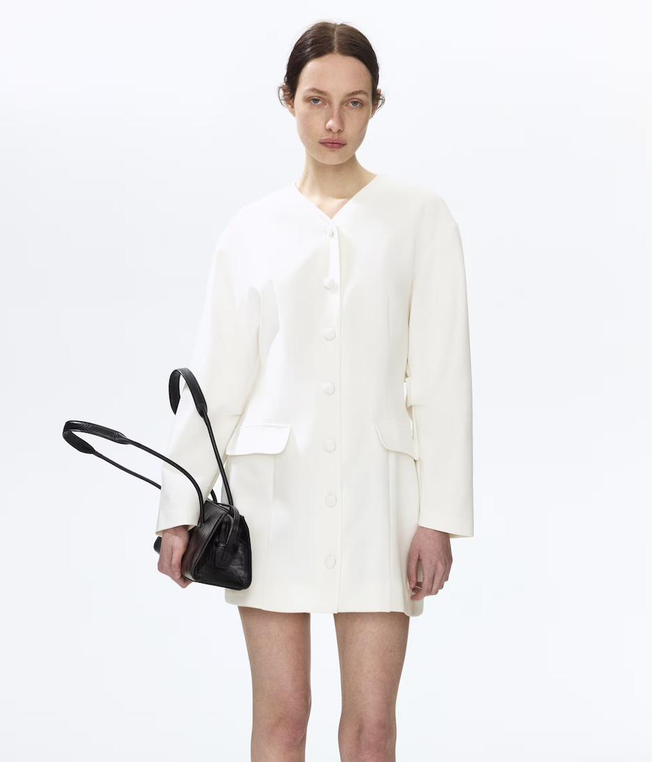 blazer white wedding dress from H&M