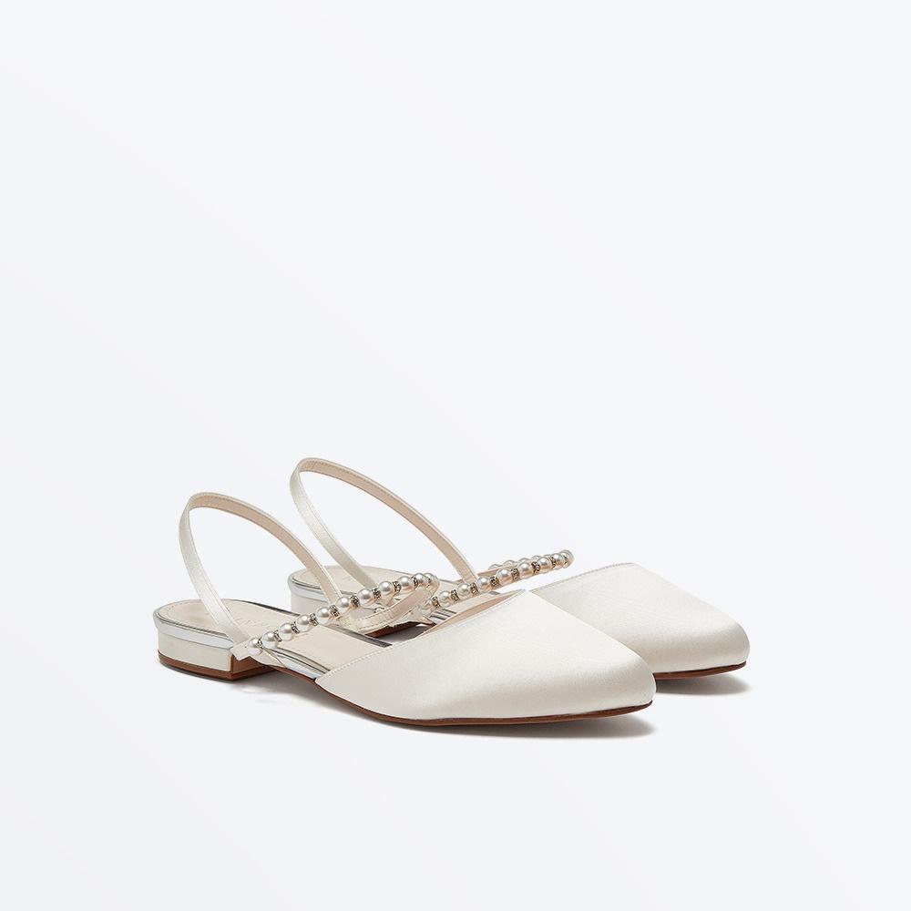 Rainbow Club romi pearl detail slingback shoes