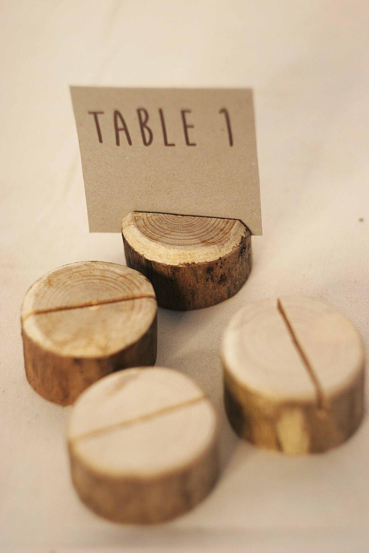 Paper & Party Supplies Wedding Decor DIY Rustic Table Number Holders 