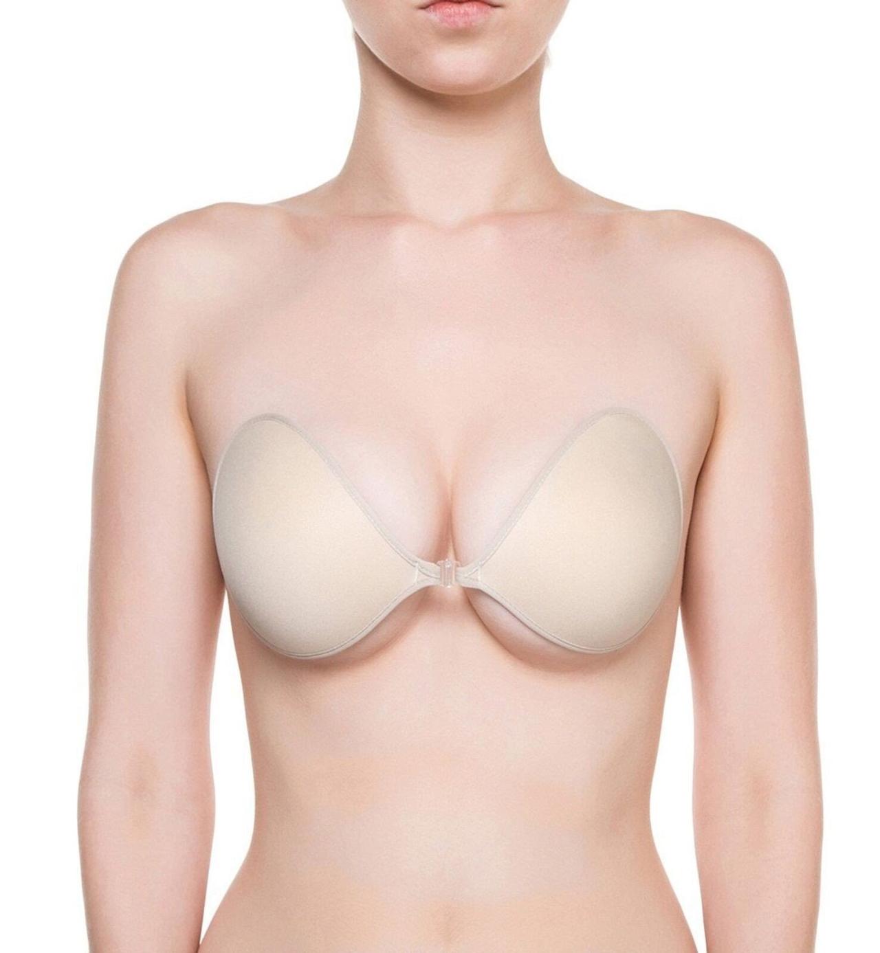 hirigin Women Adhesive Bra Breast Lift Push up Strapless Invisible Plunge  Backless Bra 
