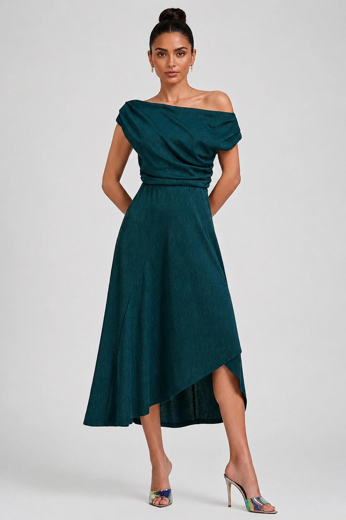 Jolie Moi Draped Jersey Cowl Neck Midi Dress – Debenhams