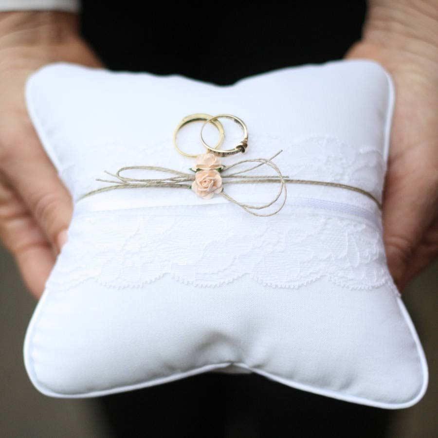 Bodosac Lace Wedding Ring Pillow, Flower Ring Bearer Pillow,8.26 Inch for  Weddi | eBay