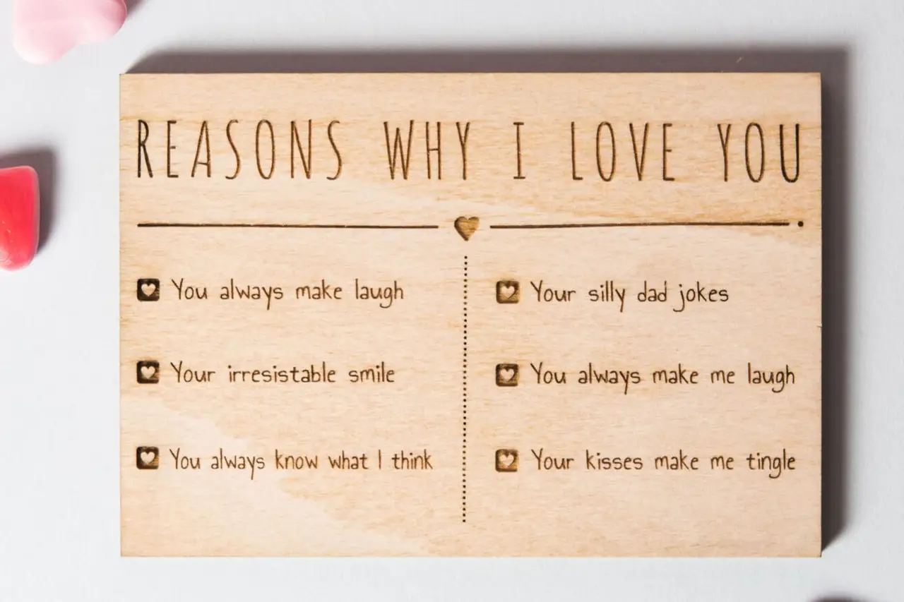136565 wooden reasons i love you