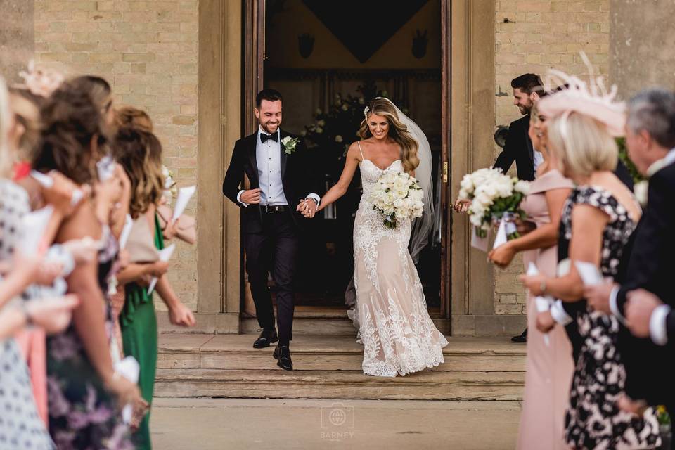 A Glamorous White Wedding at Stubton Hall with an Orangery Reception + Calla Blanche Gown