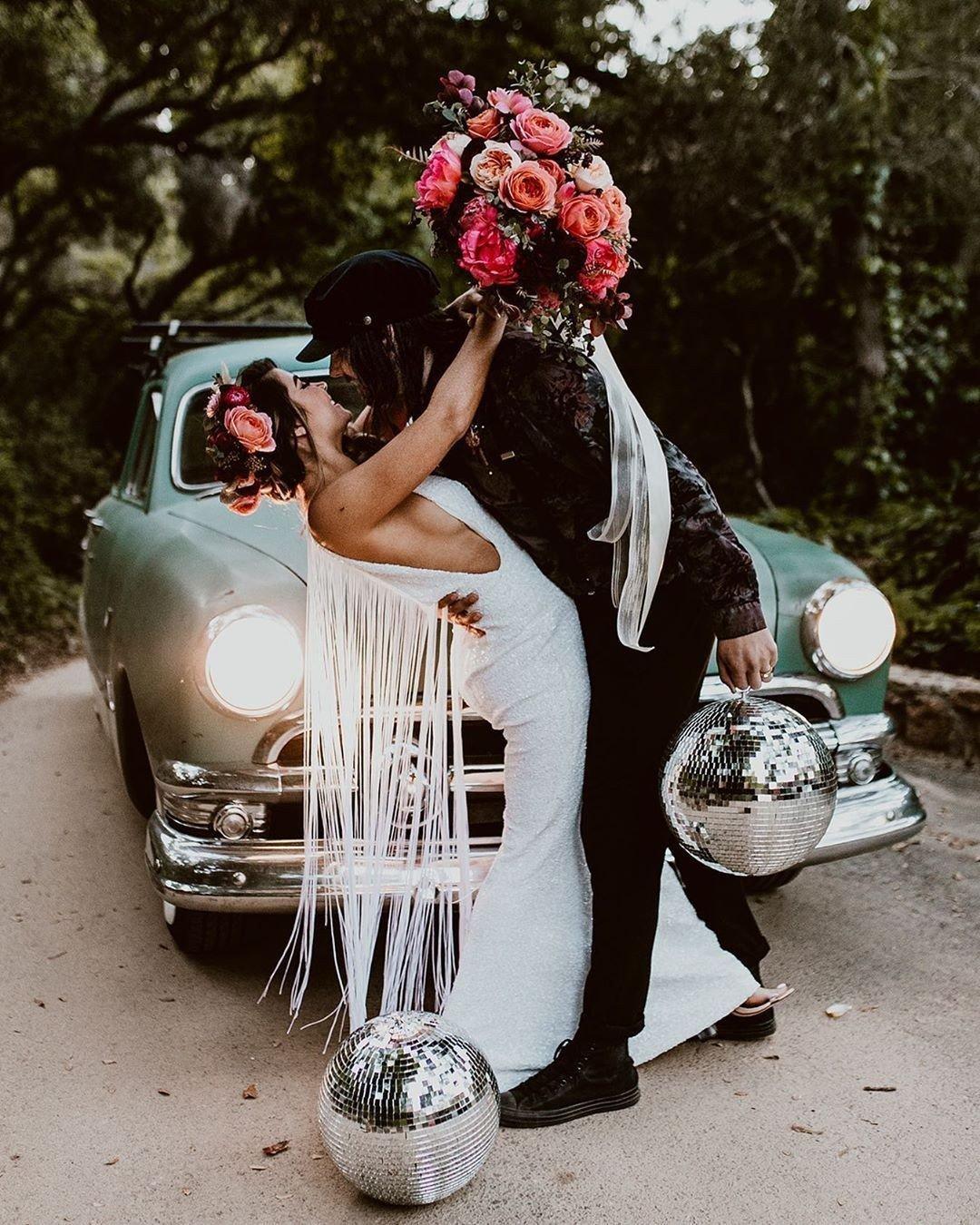 Autumnal Art Deco Disco Wedding · Rock n Roll Bride