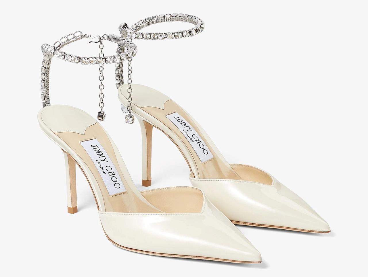Embellished Jimmy Choo patent leather heels