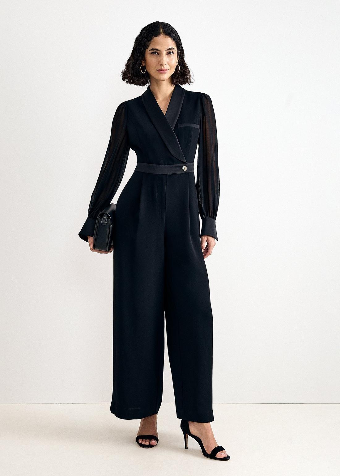 Veronica Long Sleeve Blazer Jumpsuit – Phase Eight 