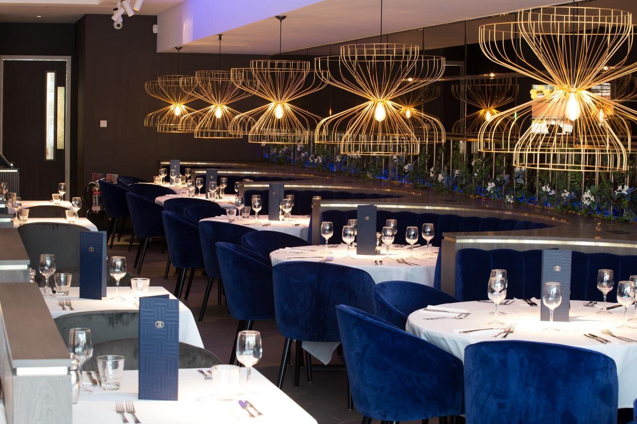 Lancashire wedding venue Alberts Standish restaurant interior