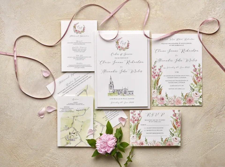 Wedding stationery clearance packages