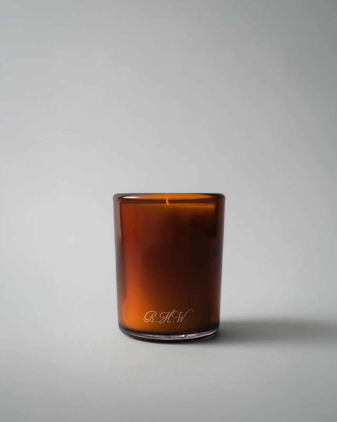 Engraved Hand Blown Glass Candle – Mémoire