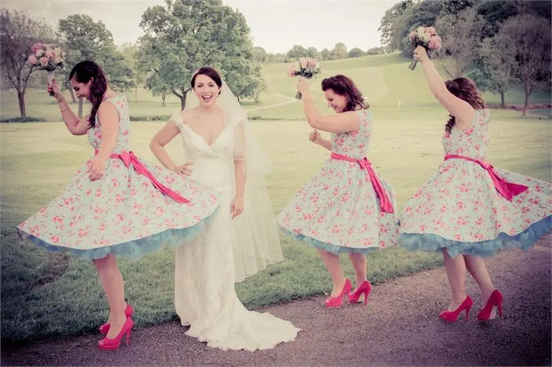 floral-vintage-bridesmaid-dresses