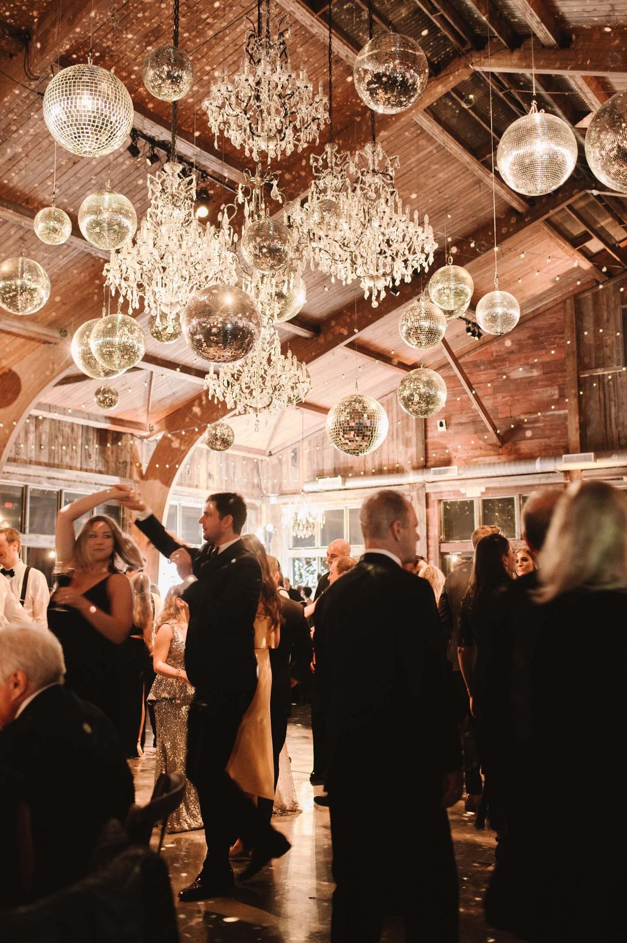 disco wedding decor