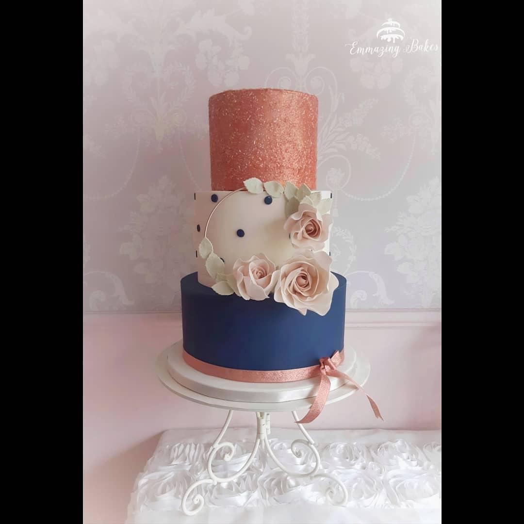 Rose Gold Wedding Cakes: 17 Beautiful Designs - hitched.co.uk -  hitched.co.uk