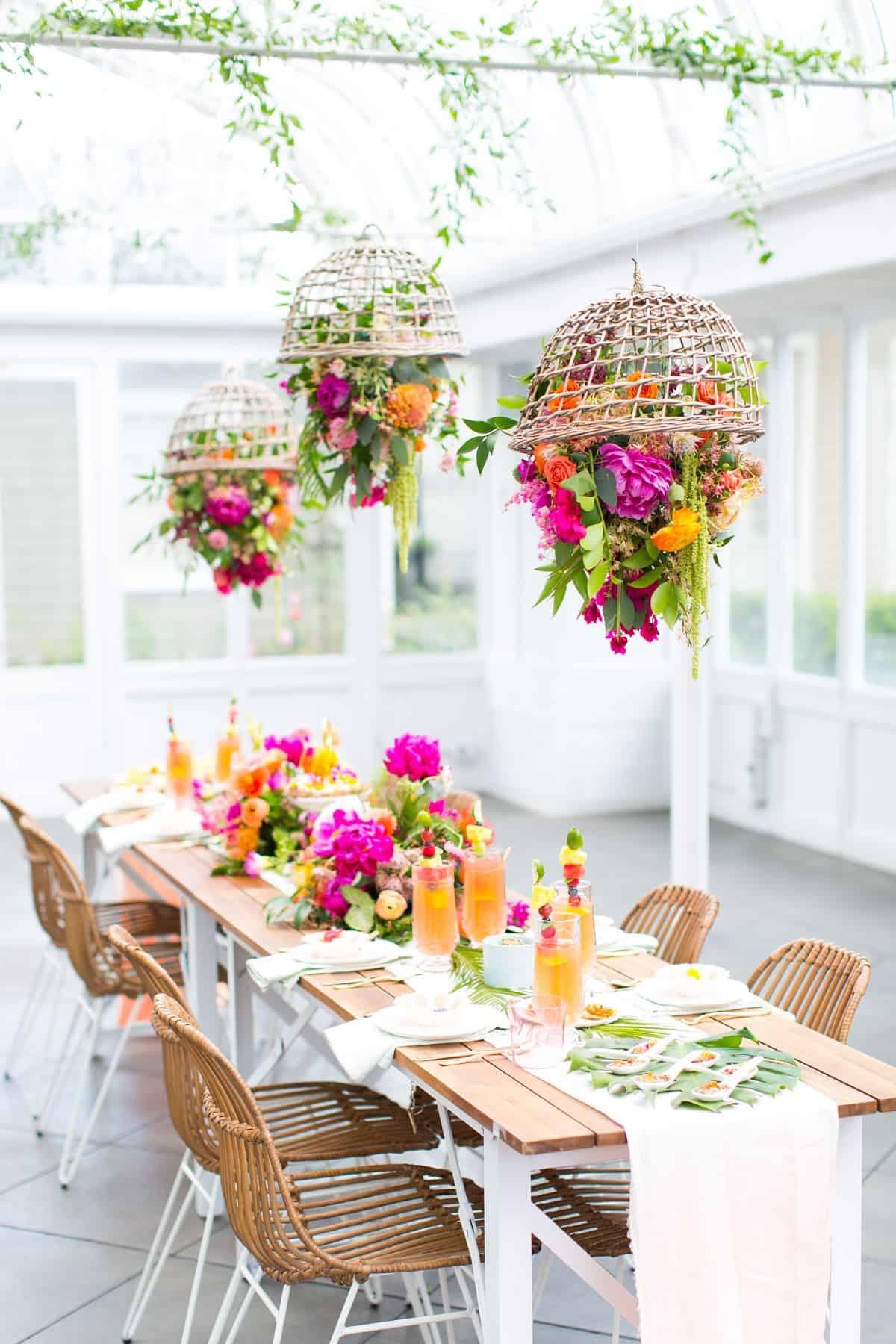 hanging flowers