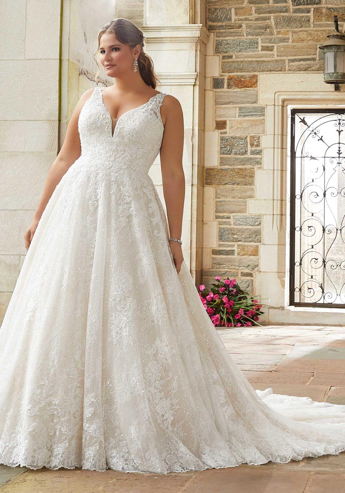 Wedding dresses 2025 for larger bust