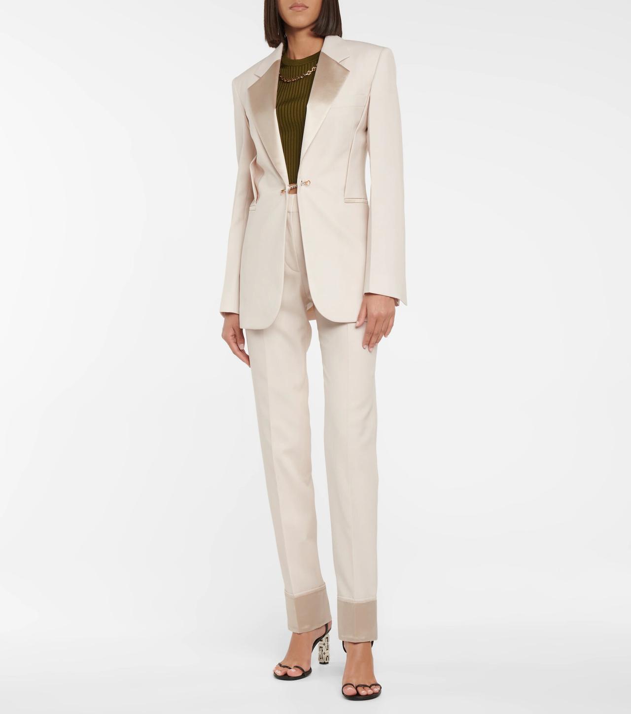 NAKD Structured Trouser Suit Off White Sz EU 34 UK 8 Bnwt Rrp 145  eBay