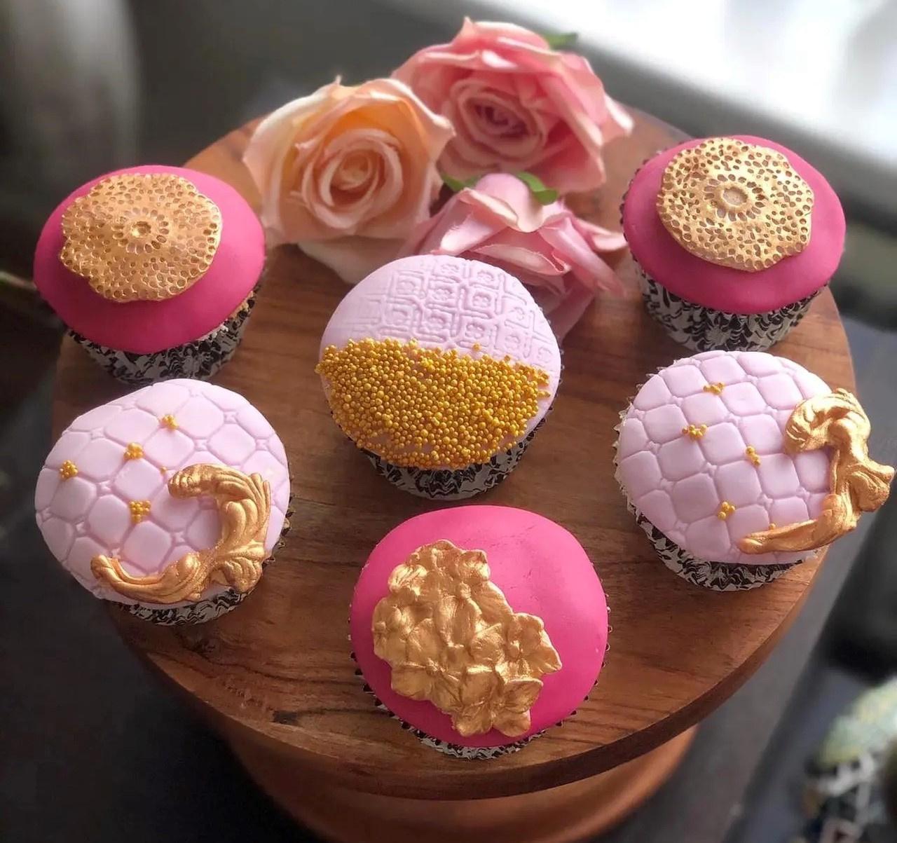 pink velvet wedding cupcakes