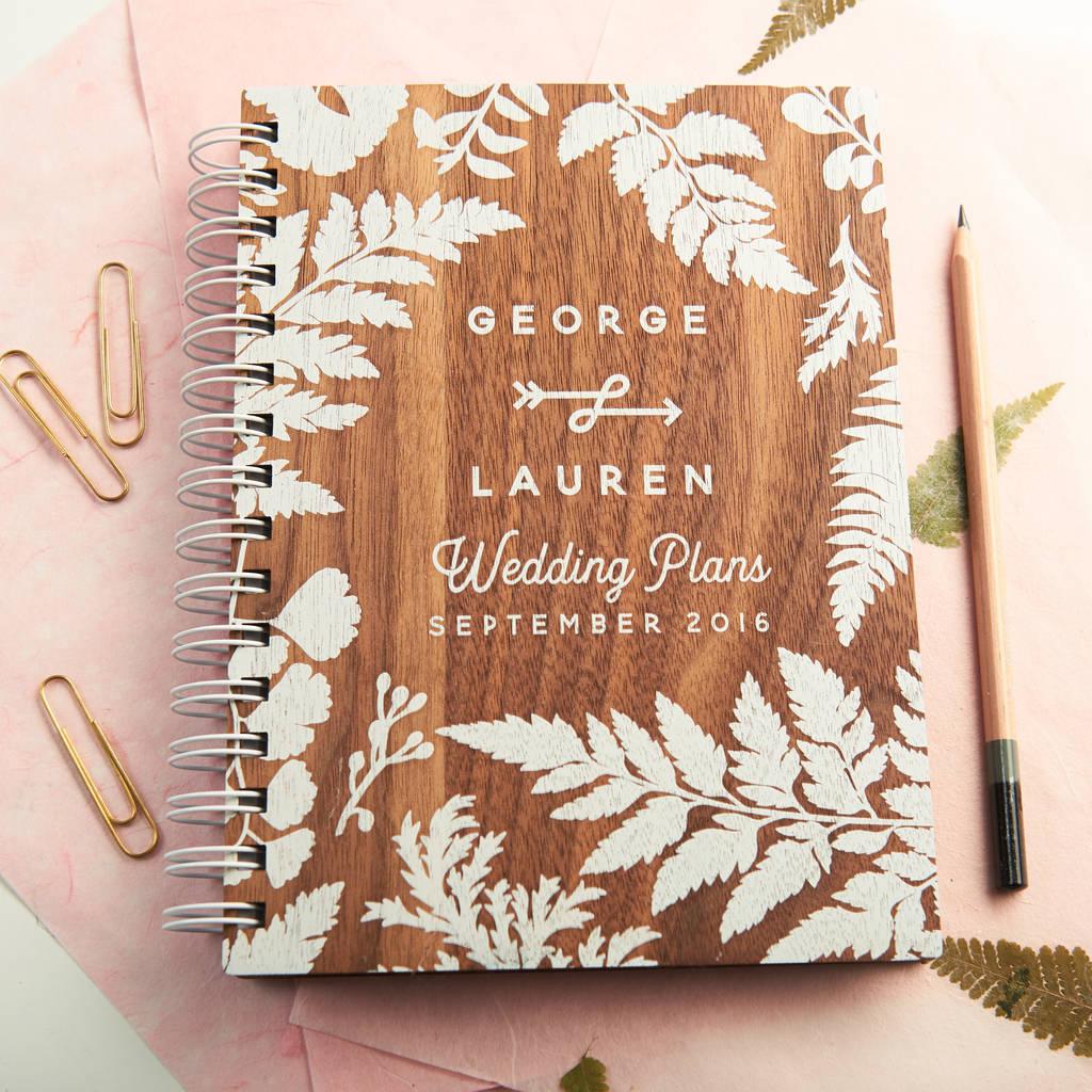 Personalised Wedding Planner Notebook Journal Organiser Checklist Bride A5 6 