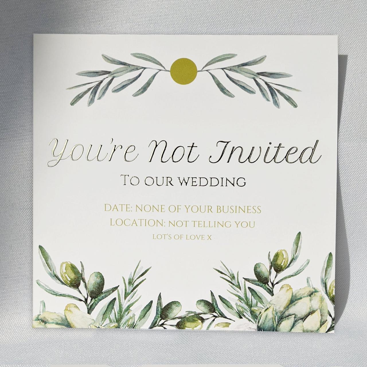 13 Polite Ways to Tell Someone They're Not Invited to Your Wedding