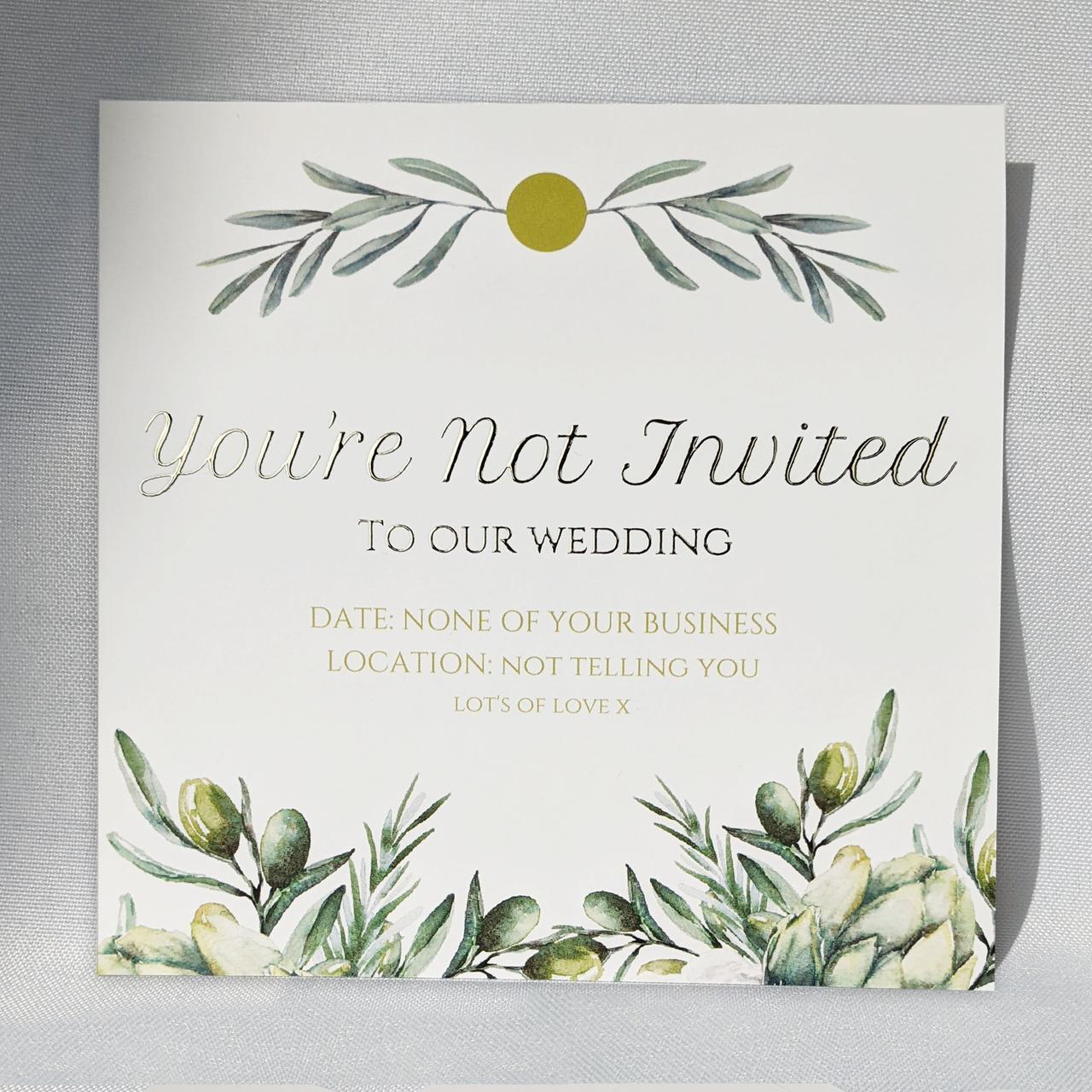 13 Polite Ways To Tell Someone They re Not Invited To Your Wedding 