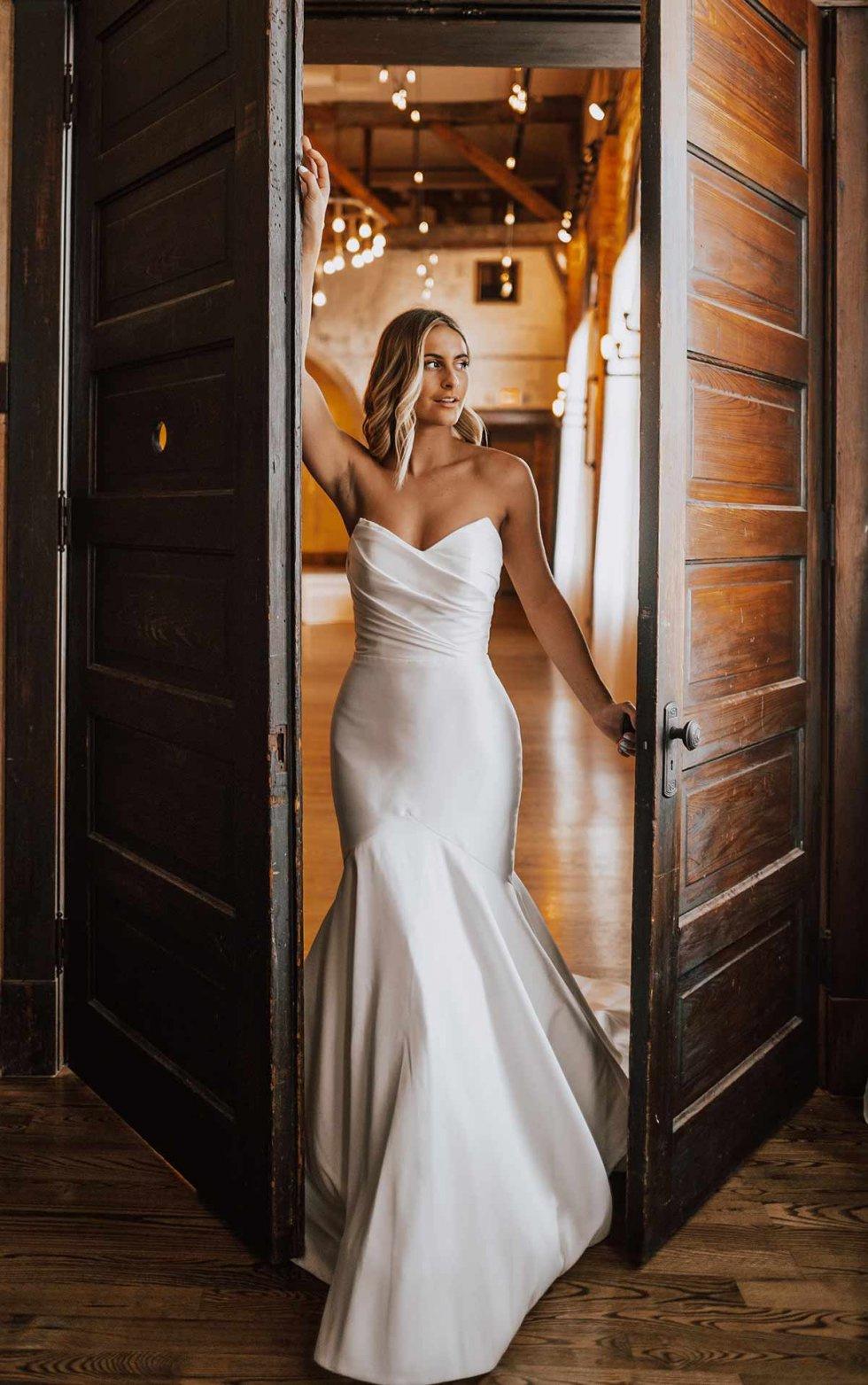 classy second time around wedding dresses for older brides