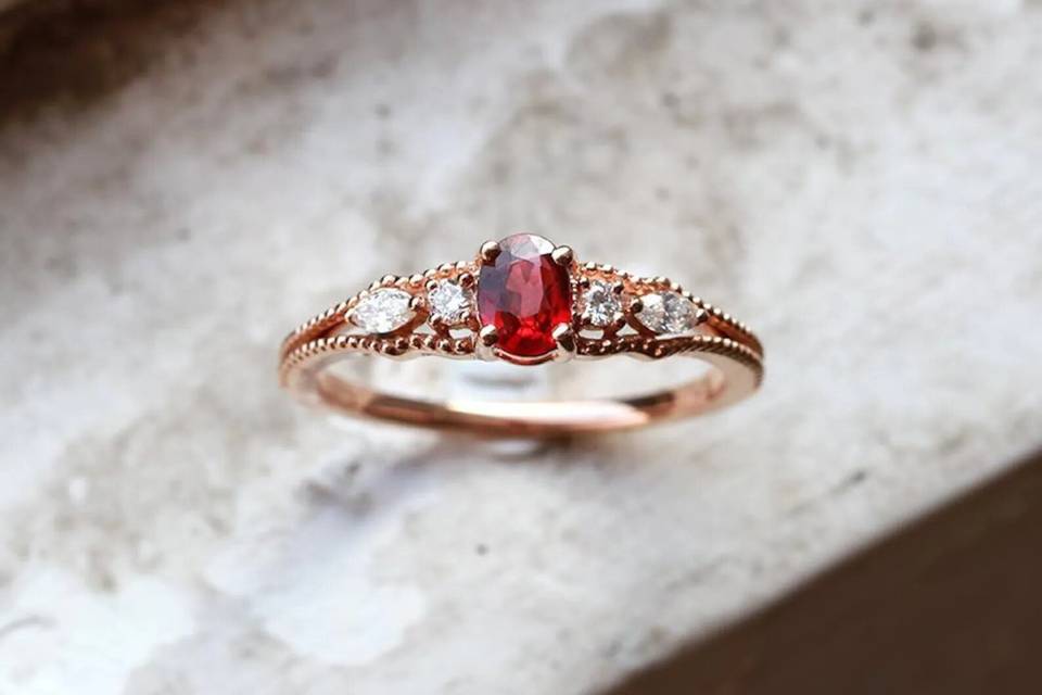 Ring hot sale of ruby