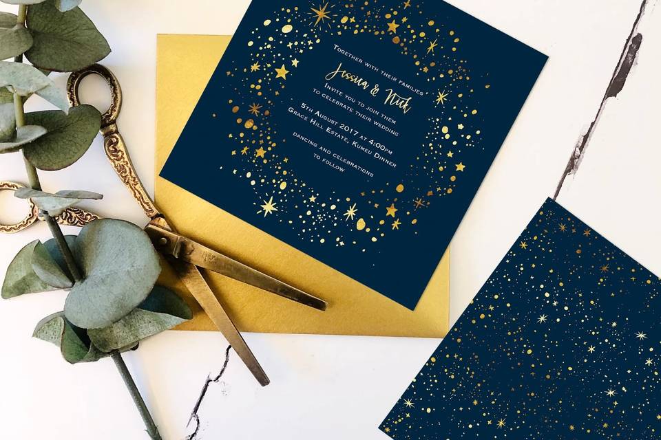 Foil Wedding Invitations: Beautiful Gold, Silver & Rose Gold Designs