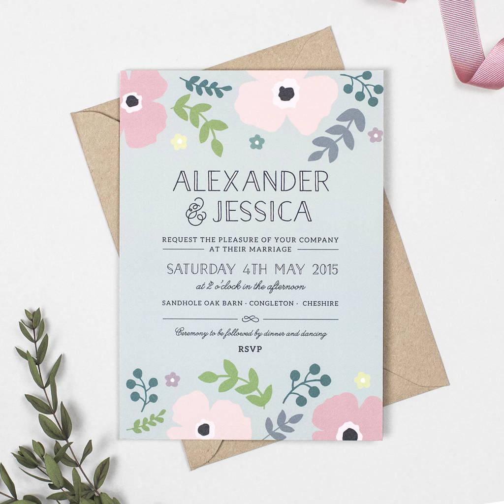 Floral Wedding Invitations: 30 Fabulously Floral Designs - hitched.co.uk