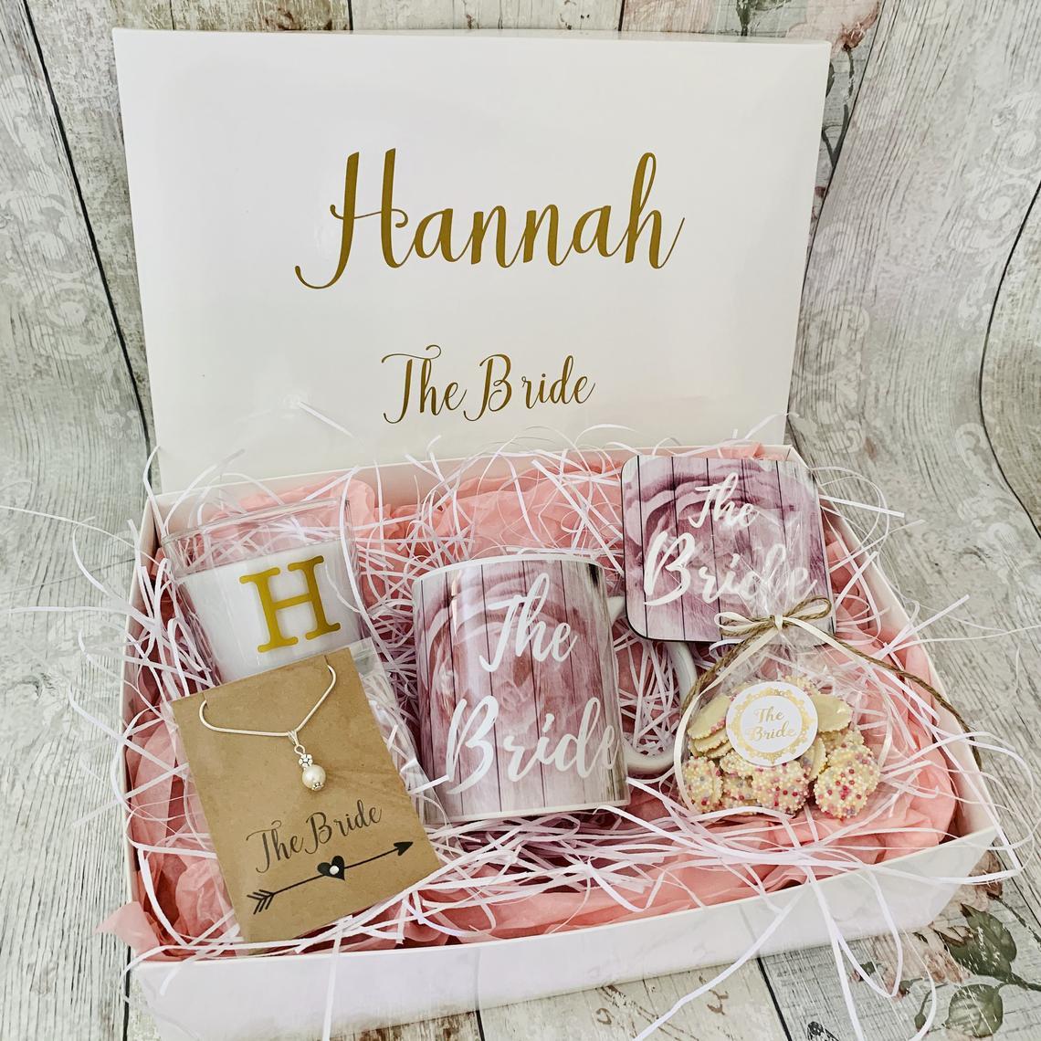 Personalised Mother Of The Groom Wedding Gift Box Hamper Thank You Shabby Chic