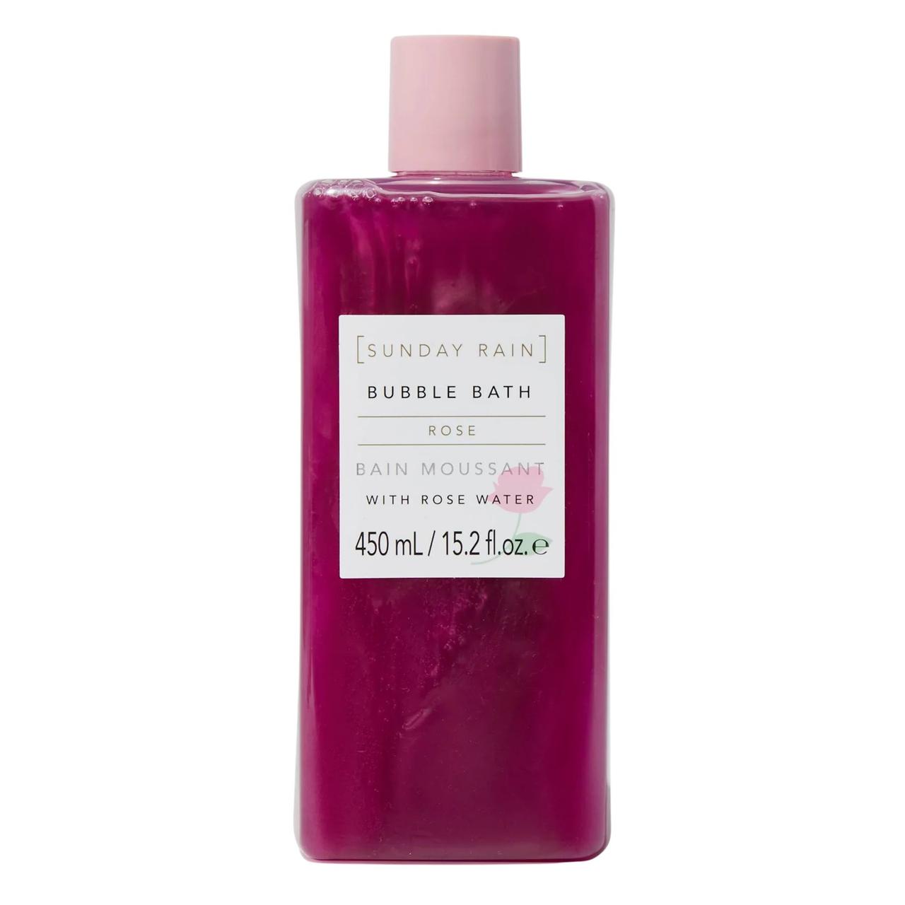 sunday rain red roses bubble bath