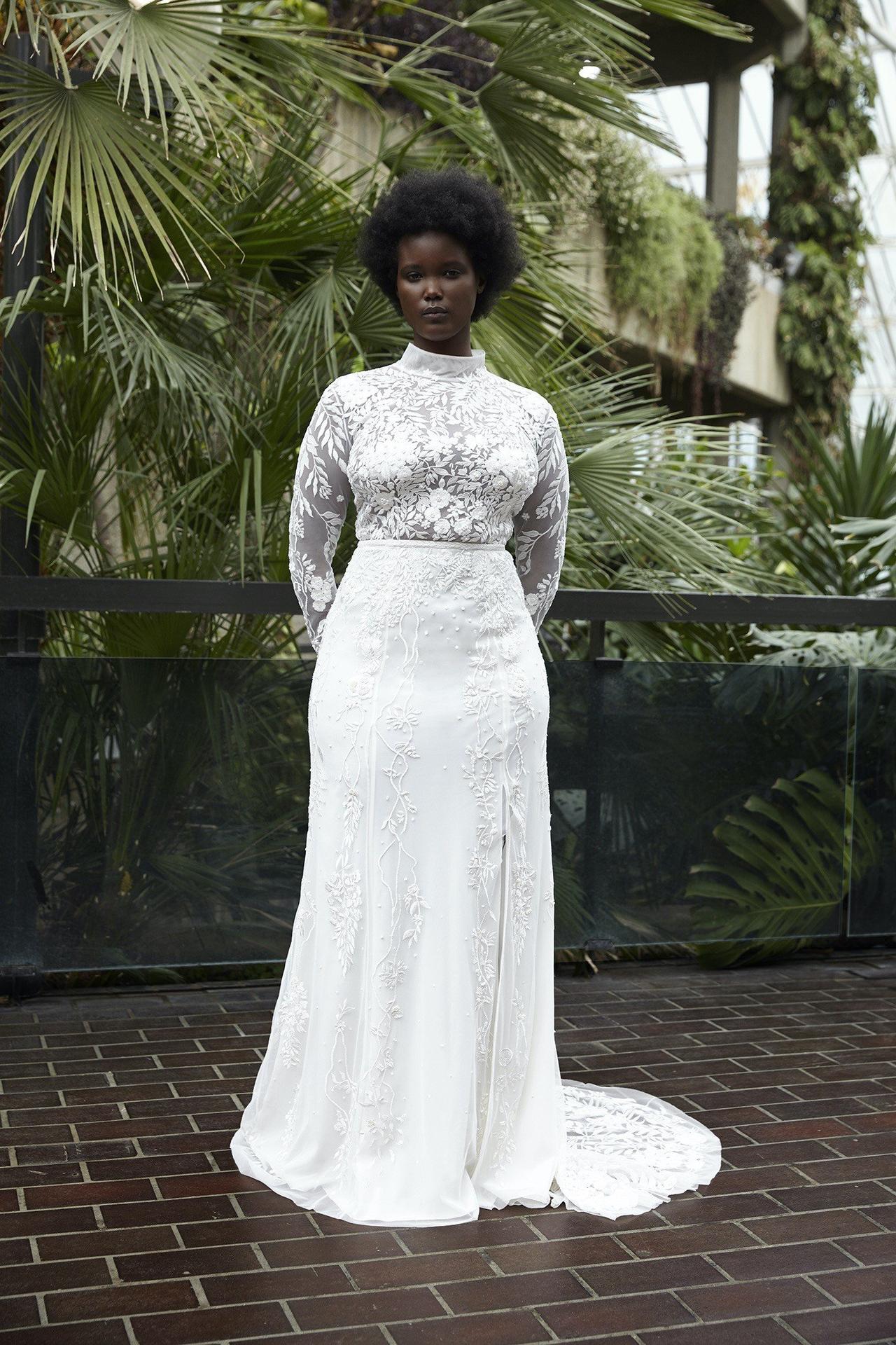 black and cream wedding outfits