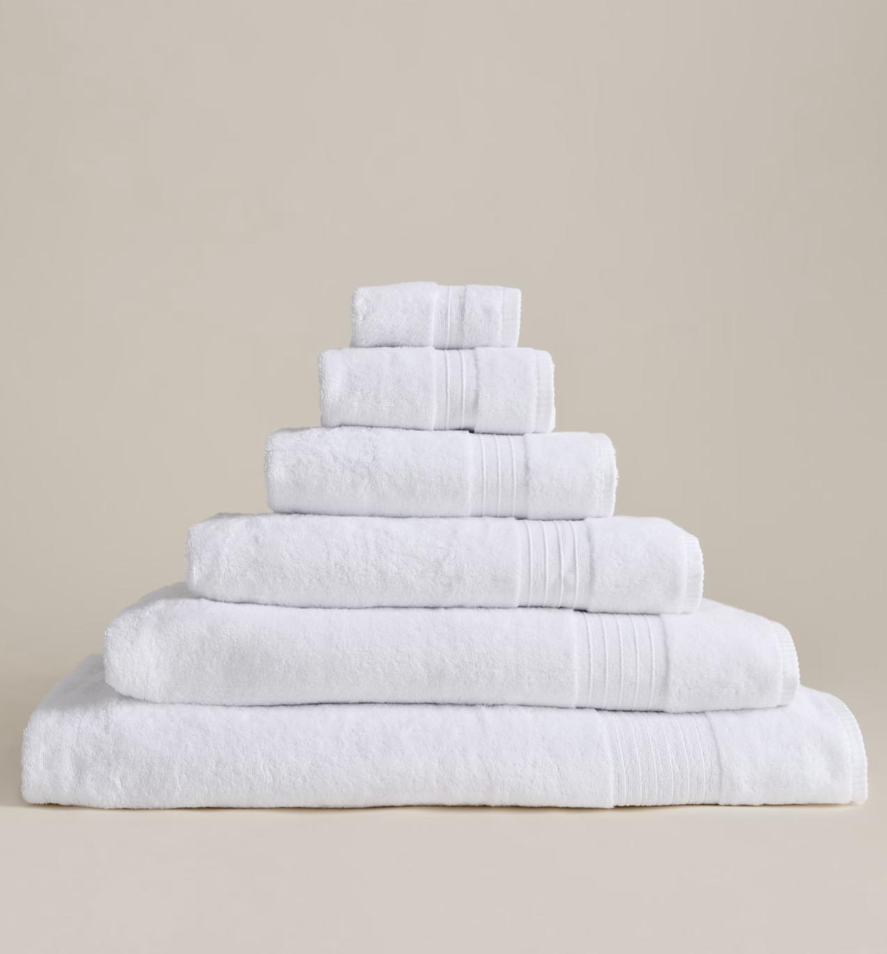 pile of folded Egyptian cotton towels