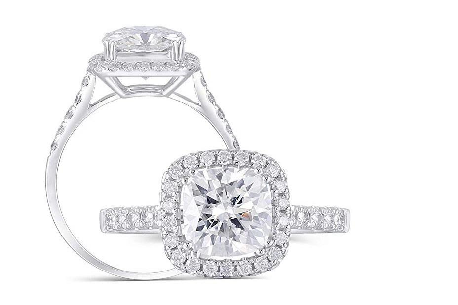 23 Best Moissanite Engagement Rings hitched hitched