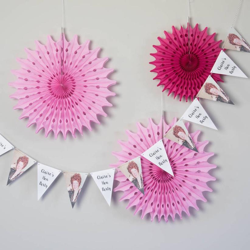 Personalised hen party bunting