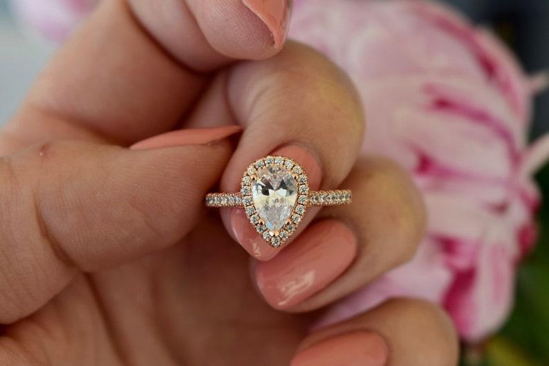 Sophia Diamond Engagement Ring -18K White Gold, Halo, 3 Carat, – Best  Brilliance