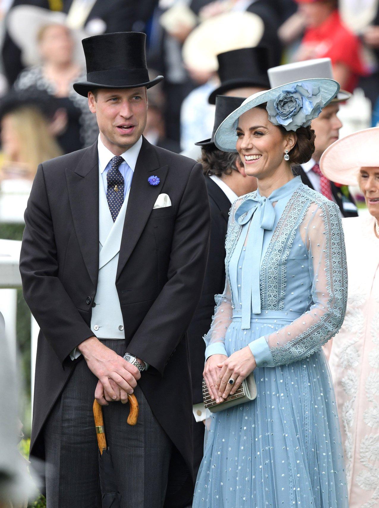 Kate Middleton and Prince William dress up to attend Ascot