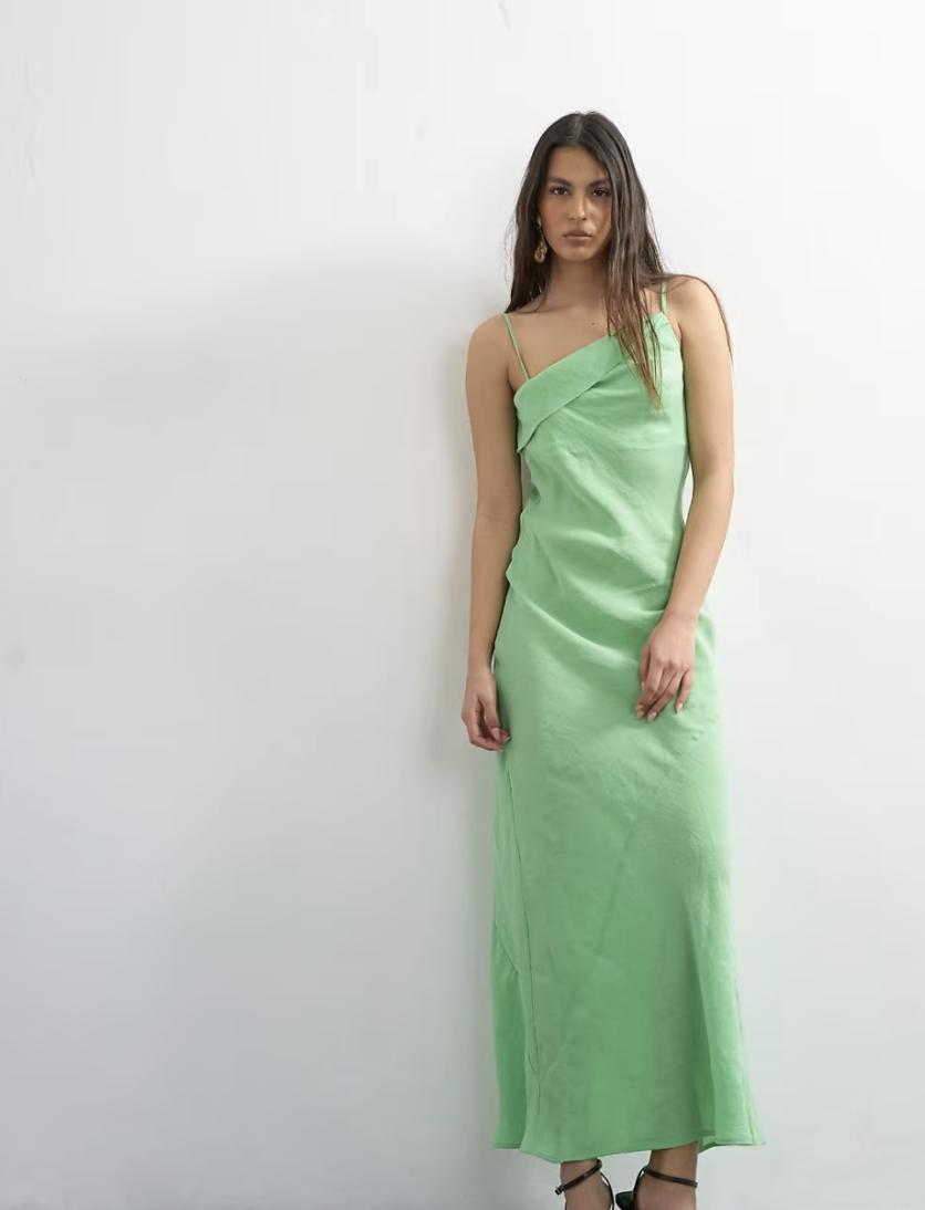 apple green wedding guest dress from ASOS