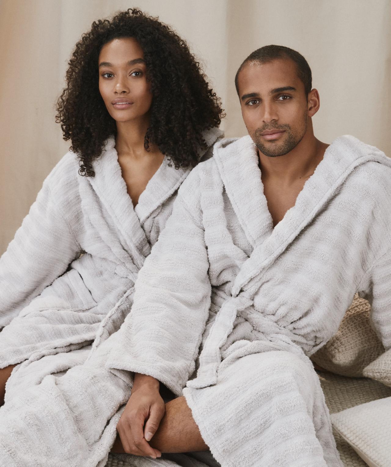 his and hers bathrobes from The White Company